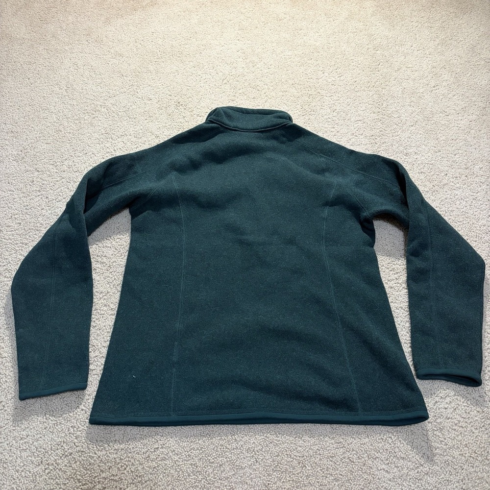 Patagonia Better Sweater 1/4 Zip Fleece Pullover Women's Large Green STY25618 - Picture 6 of 8